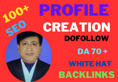 100 manually 180 high quality profile creation backlinks