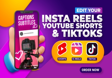 I am editing the Instagram reels with captions,  subtitles,  emojis and effects