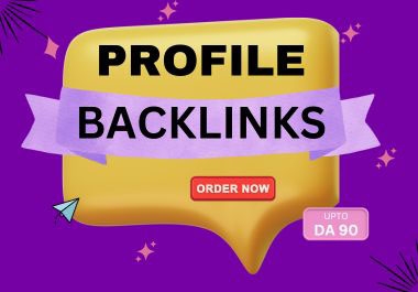 I Will Create 50 Quality Profile Backlinks