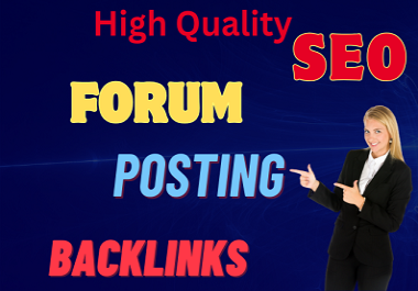 Full Fourm posting Seo Off-Page SEO Specialist with Website Ranking