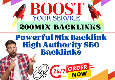 You will get 200 Powerful Mix Dofollow SEO Backlinks Improve Your Ranking website