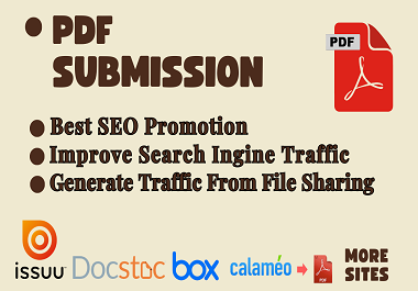 I will do a PDF submission to top 30 document sharing sites