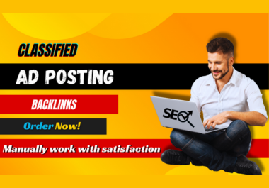 I Will provide 40 Ad post sites or Classified Ad Posting Backlink