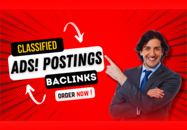 Instant Approve 400 Classified Ad Posting live Backlink with DA 90 +