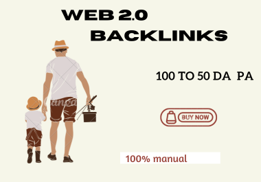 I will create top 40 High Da Domain Authority Web2.0 Backlinks