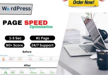I will Increase 90+ WordPress Page Speed Wordpress Speed Expert