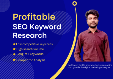 I will provide profitable SEO keyword research for your website