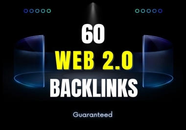 I'll build sixty web2.0 backlinks with good authority.