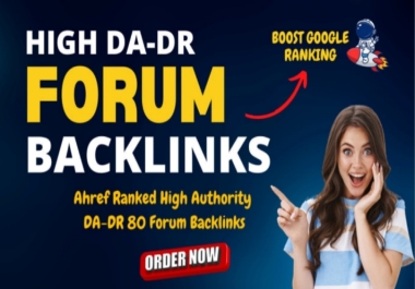 create 40 unique quality forum posting dofollow SEO backlinks