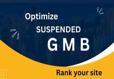 I will do local SEO fix disabled suspended GMB Account