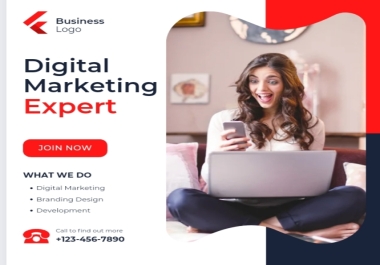 I will design flyer,  poster, banner social media template