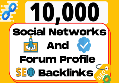 I will provide 2000 websites social networks high da90 and forum profile SEO backlink