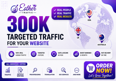 Get 300,000 USA website traffic Quality SEO Traffic