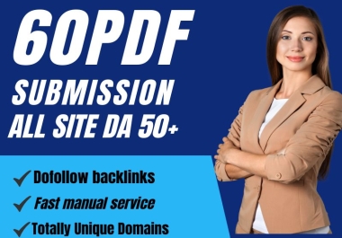 Manually Submitting PDFs to Top 60 Document Sharing Sites for Improved SEO