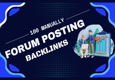 I will manually provide 70 unique quality forum posting dofollow backlinks