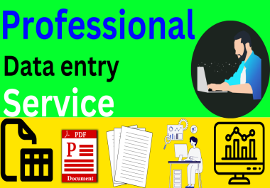 I can handle tasks like data entry,  copy-pasting,  web research,  Excel data entry,  and converting PDF