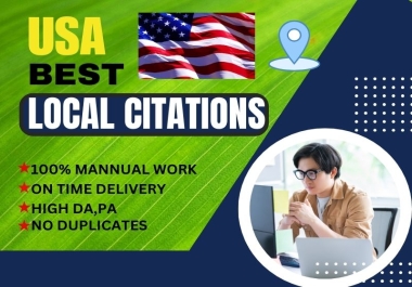 I will create the top 100 local US citations and submit to the directory