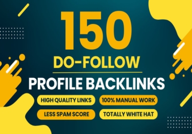 Manual 150 Pr9 DA 90+ Dofollow High Authority Profile Backlinks