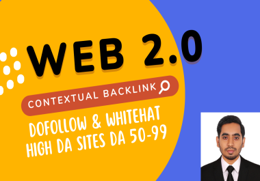 I will do 250 web2.0 blogs Backlink with contextual High DA PA MOZ Ranking