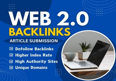 I will personally generate 70 web 2.0 backlinks with High DA & PA websites
