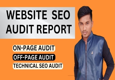 I will provide complete website SEO audit report with action plans