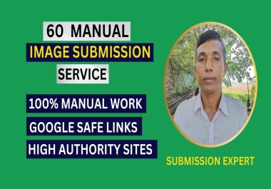 I Will manual submit Image or Infographic top 60 High Ranking sites