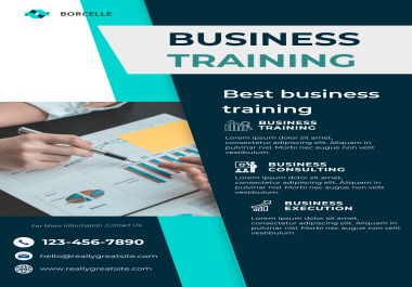 I will create beautiful flyers posters