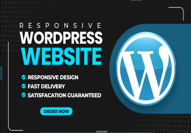I will design and develop professional and responsive WordPress website