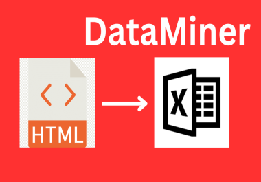 I will do data mining,  web scraping,  data extraction, excel CSV job