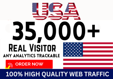 Get organic USA traffic premium quality real traffic to your website