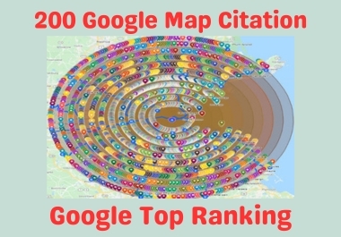 Create 200 google map citations for GMB ranking and local SEO