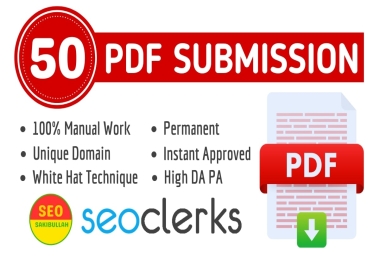 50 Pdf, Doc, PPT Submission Backlinks on High Authority Websites
