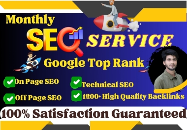 Monthly SEO Boost your rank your website in Google with daily SEO do-follow backlinks