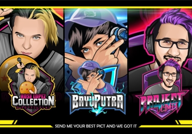 I will design youtube,  gaming twitch,  mascot and avatar logo free of cost.