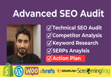 Advanced SEO audit,  competitor analysis and keyword research
