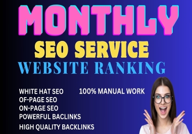 1000+ Backlinks Monthly SEO Services on page Off page SEO Services For Websites Ranking