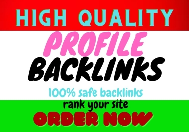 Google Approve manually powerful 50 profile creation backlinks