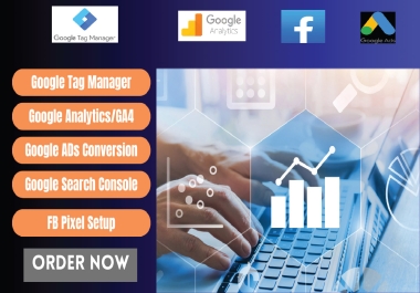I will setup Google Tag Manager & Google Analytics,  Ecommerce Tracking,  Analytics Goal,  Events
