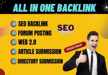 All in one 100 backlink services for web 2.0,  article backlinks,  directories and more