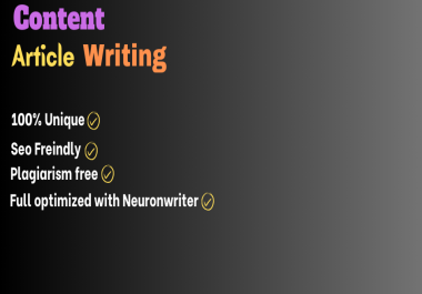 Write 500 -1500 Unique and plagiarism free,  full optimized content.