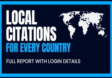 I will do Any country 200 Best quality local SEO citations from yext and moz list
