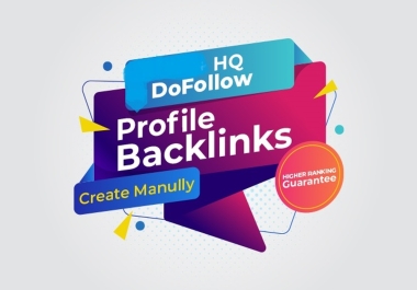 100 High Domain Authority 50+SEO Profile Backlinks