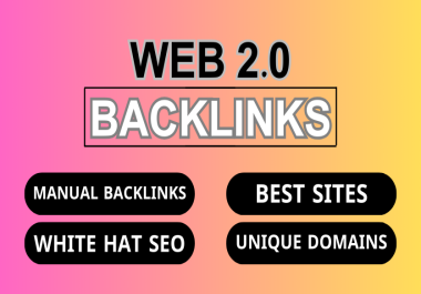 I will provide web 2 0 backlinks or content writing
