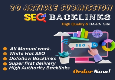 Mastering SEO & SMM with 20 Article Submissions