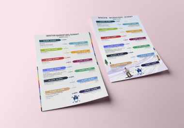 I will design your event schedule / timeline