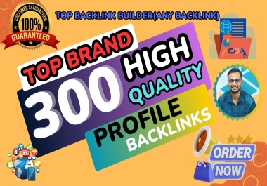 You Will get Social Media Profiles Backlinks 300+ for business SEO ranking and high quality backlink