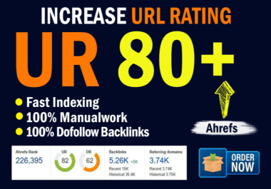 Increase Ahrefs UR URL 80+ of your website
