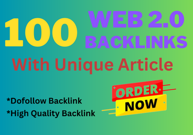130 high quality dofollow Web 2.0 backlinks service