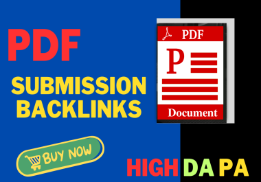 100 PDF Submission Backlink High Authority Websites