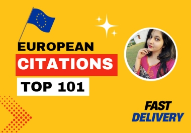 I will do top europe 101 local citations seo and directory submission